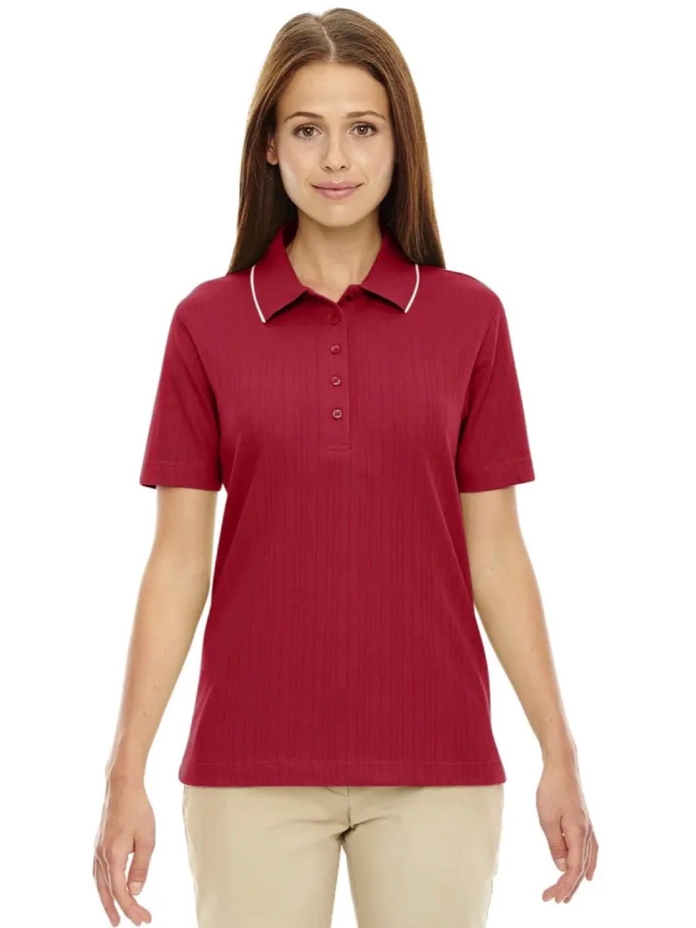 Ladies’ Ash City Edry™ Cotton Blend Performance Polo-Crimson